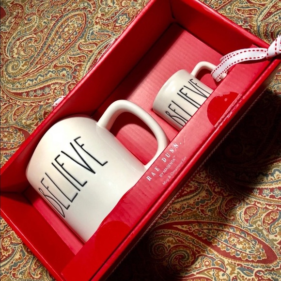 NIB RAE DUNN Mug & Demitasse/Ornament Set - Picture 2 of 7